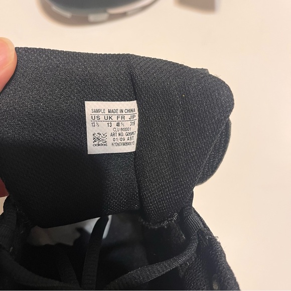 Adidas Black and White Men's Baseball Cleats Size 13.5 - Picture 7 of 12